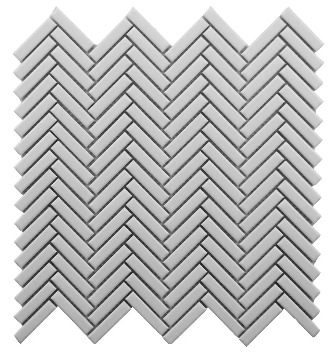 Bright White Herringbone