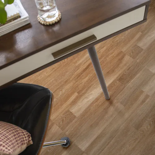 Columbia 6 Plank Flooring in Canyon color, 6x48 size, made of durable LVT material