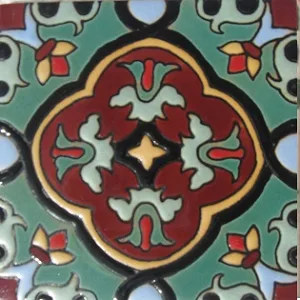 Yucatan "La Paz" Handcrafted Relief Mexican Tile