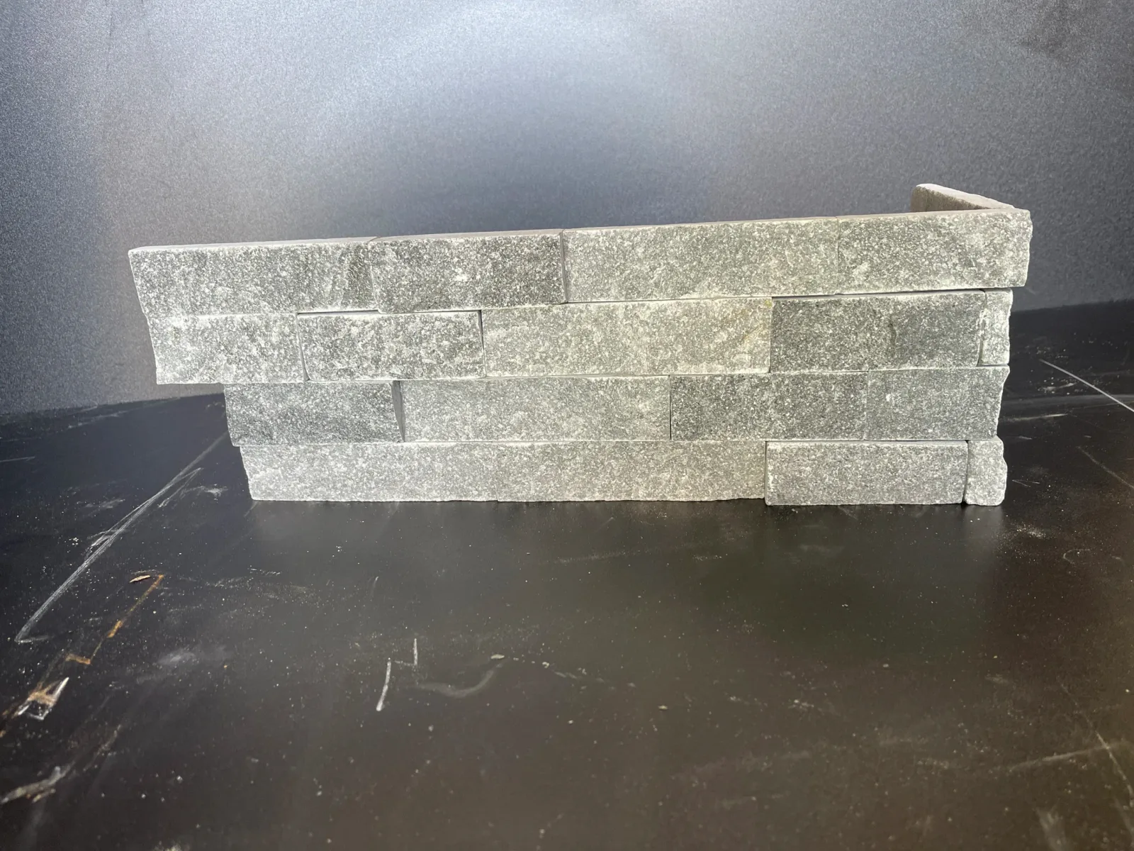 Blue Stone Marble Ledger Corner