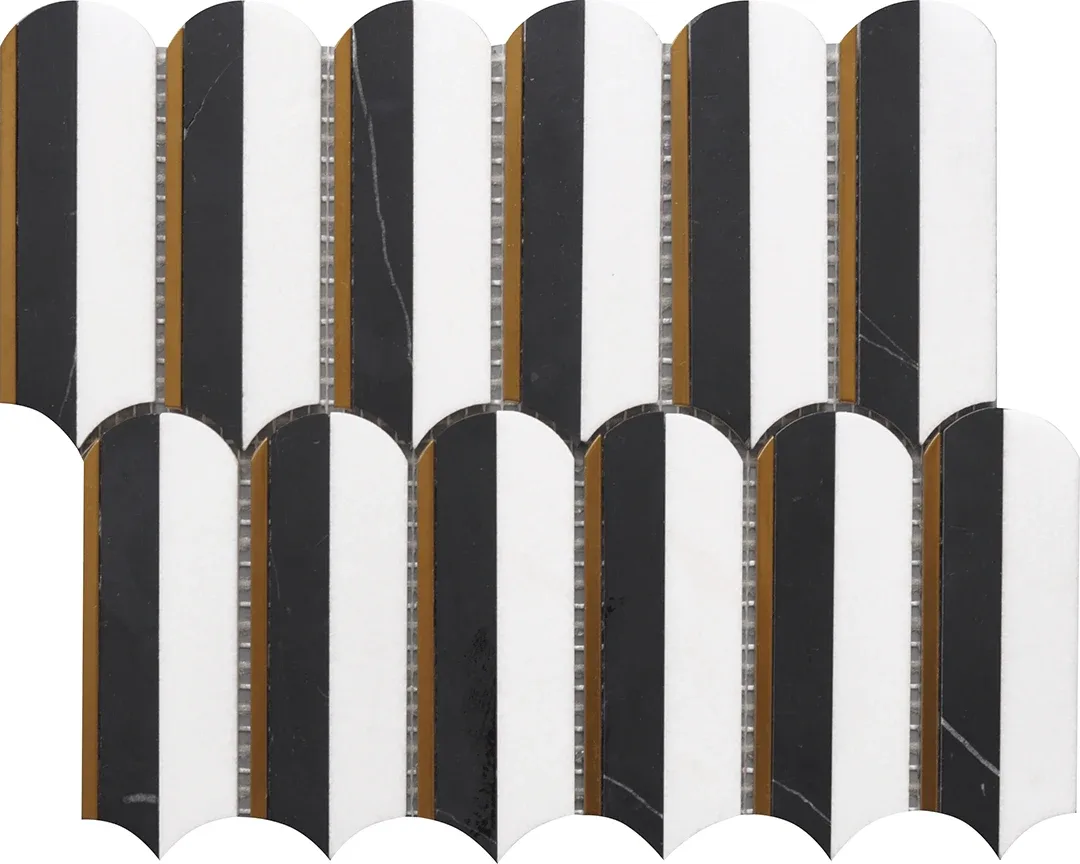 Oval Nero Marquina & Tassos