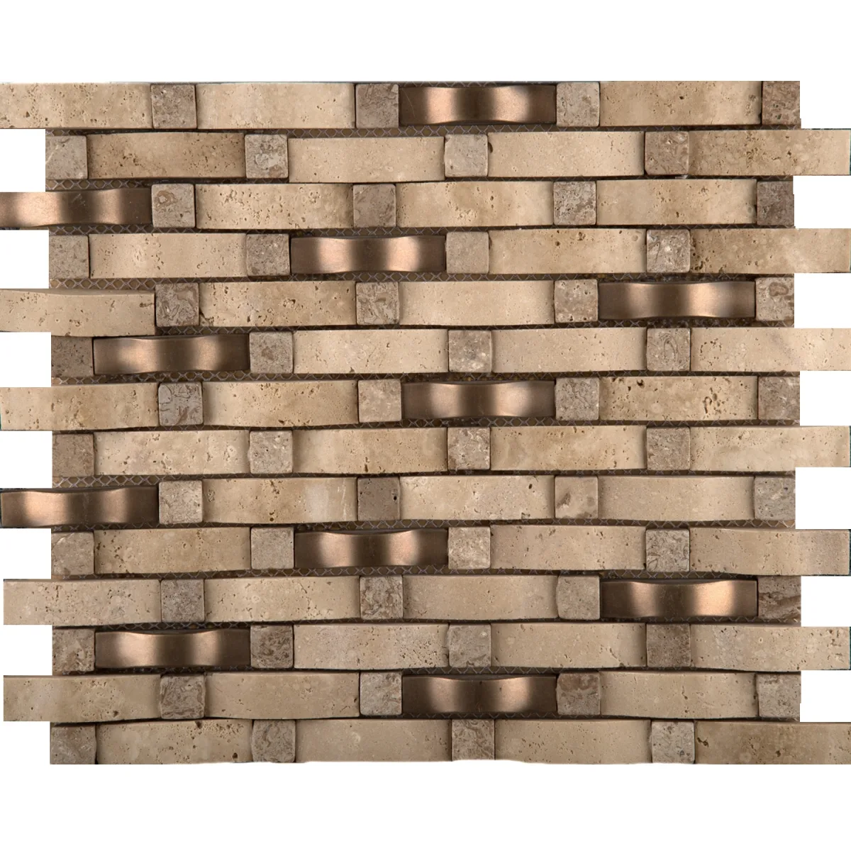 Trav Ancient Wave Tumbled Mosaic