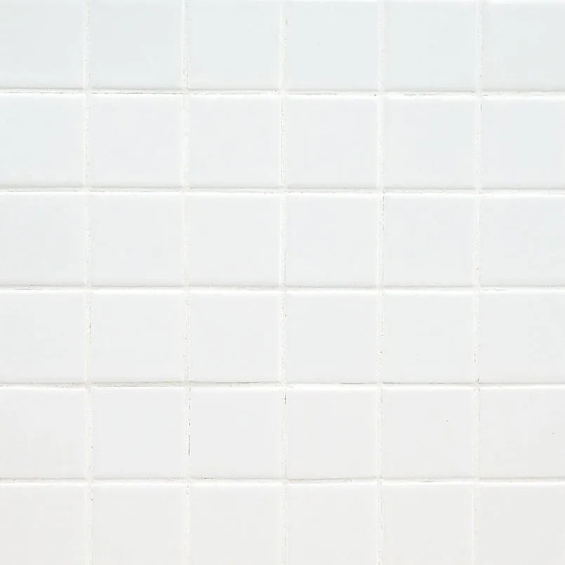White Matte 2″ × 2″, Matte Mosaic