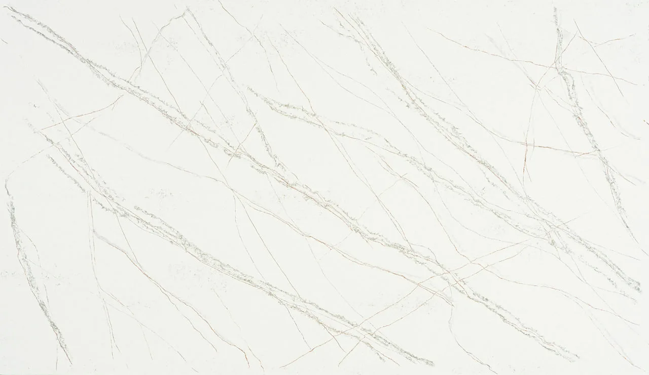 Daltile ONE Quartz - Marble Look Calacatta Royale Variable, Polished, Slab