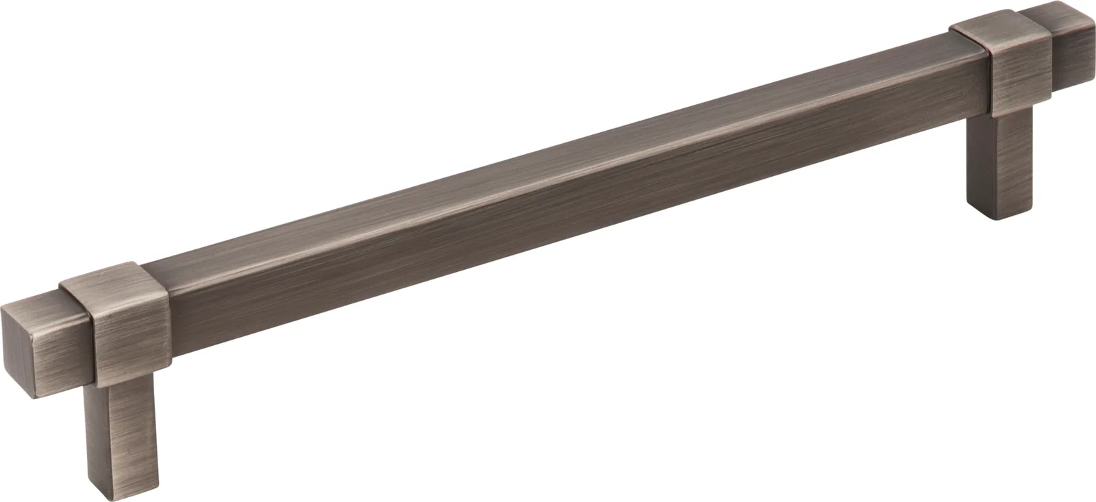 Zane Cabinet Pull-160 in Polished Nickel, 160 mm center-to-center, decorative hardware for cabinets