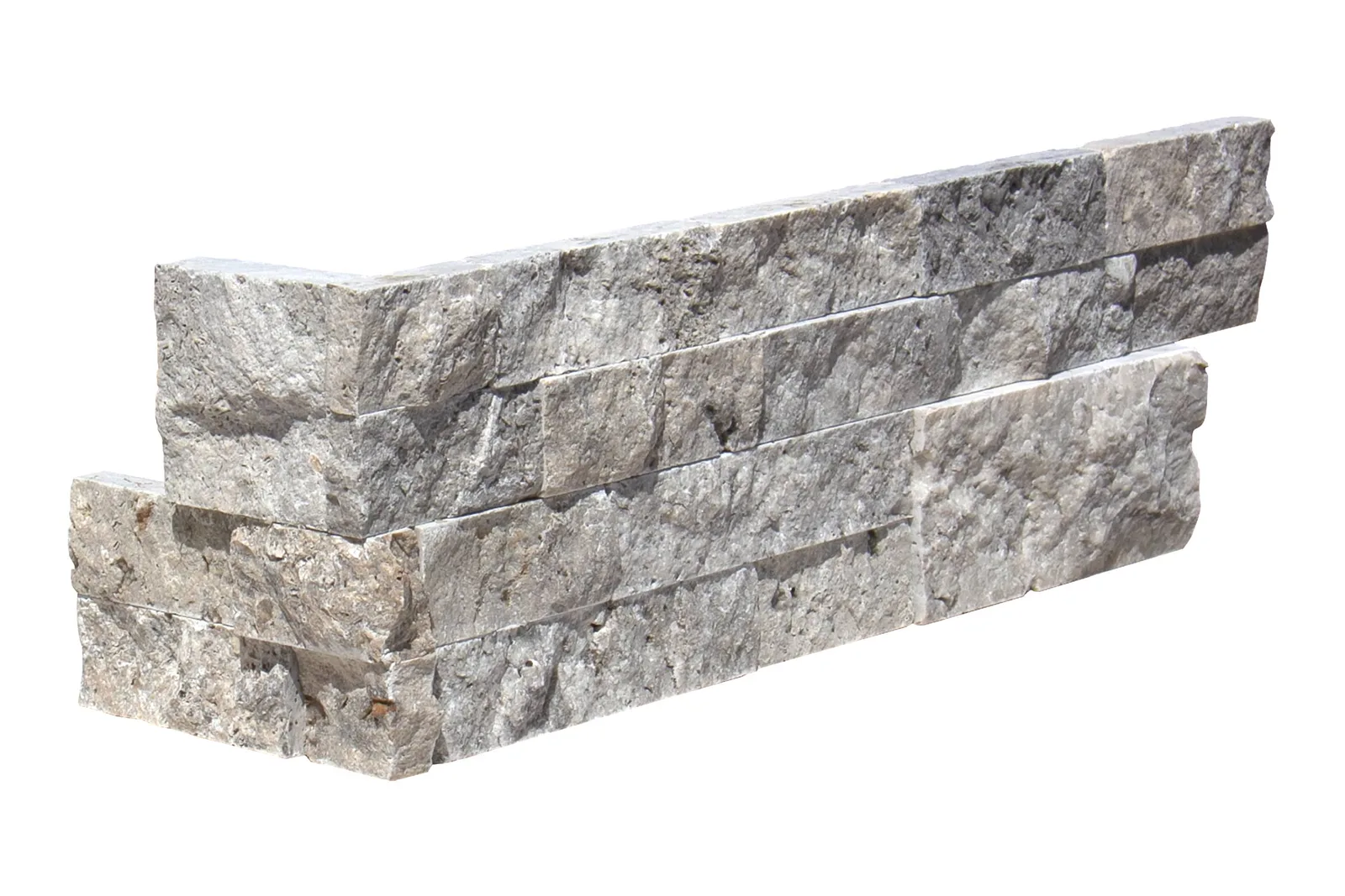 Silver Travertine Ledger Panel