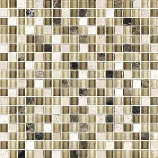 Goton Glass Stone Mosaic tile in clear glass finish, size 11-11/16x11-11/16