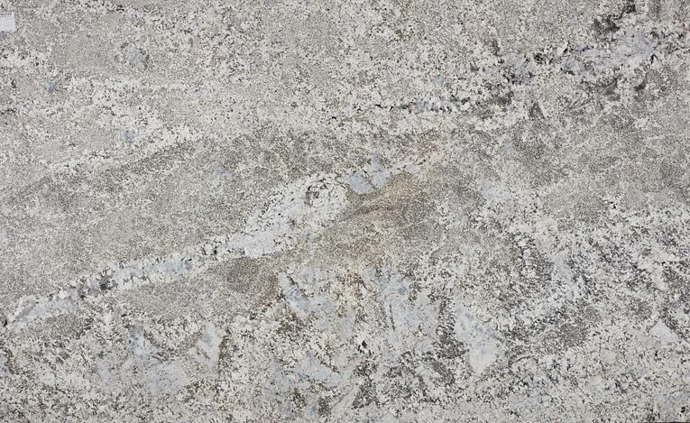Silver Falls polished granite countertop in gray and silver tones, 2CM and 3CM thickness options, perfect for kitchens and bathrooms.