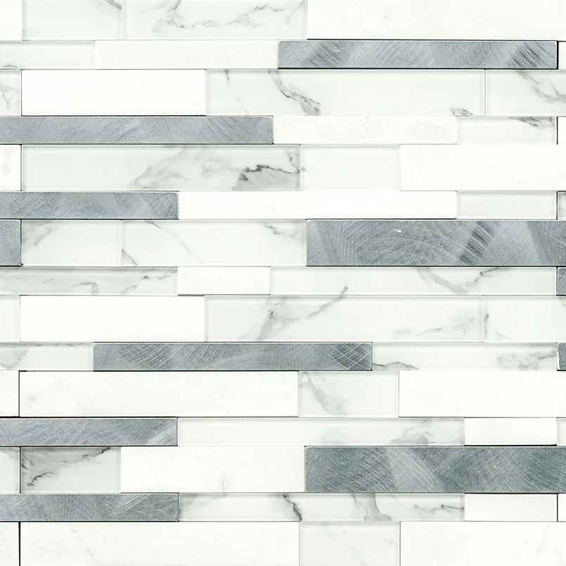 Denali Frost Interlocking Peel And Stick