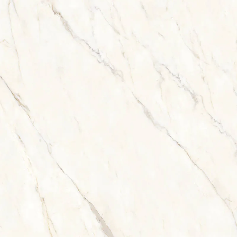 Calacatta Oro porcelain slab in honed finish, size 30.63x86, showcasing a beautiful white and gold veining pattern