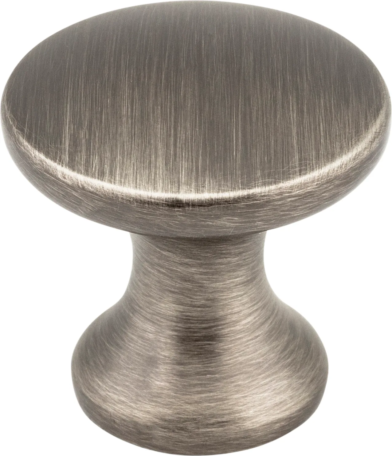 Slade Cabinet Knob in Gun Metal finish, 1 inch diameter, decorative hardware for cabinets