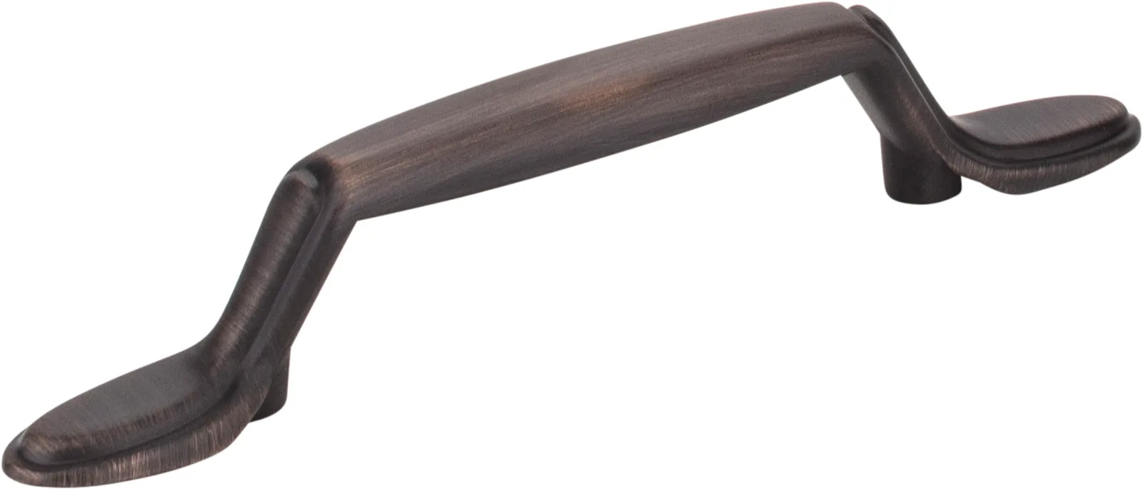 Vienna Cabinet Pull in brushed oil rubbed bronze finish, 5-1/2" overall length, 3" center-to-center, decorative hardware