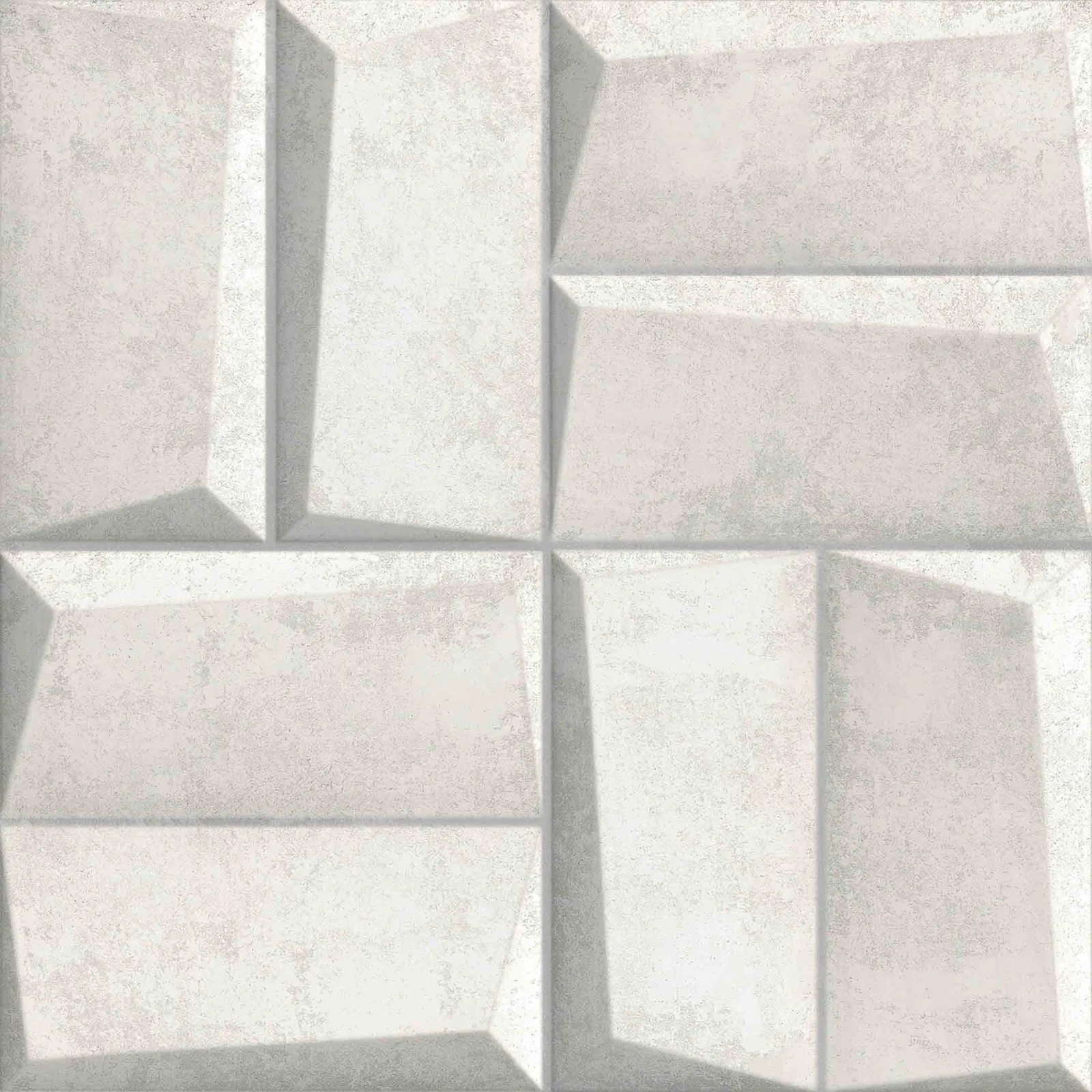 Paulista Porcelain Tile in Bloc White, 23x23 size, made of durable porcelain