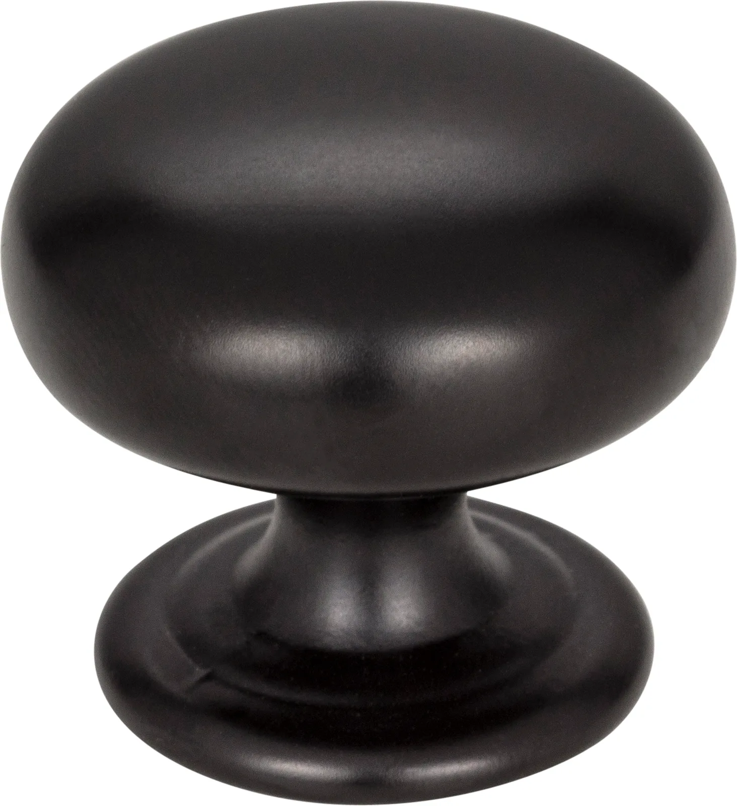 Florence Cabinet Knob in Brushed Pewter finish, 1-1/4" diameter, decorative hardware