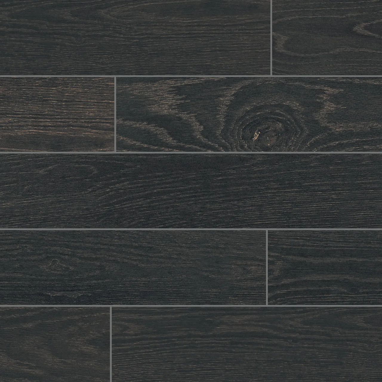 American Olean Debonair Estate Ebony wood look tile 8x48 matte finish ColorBody material