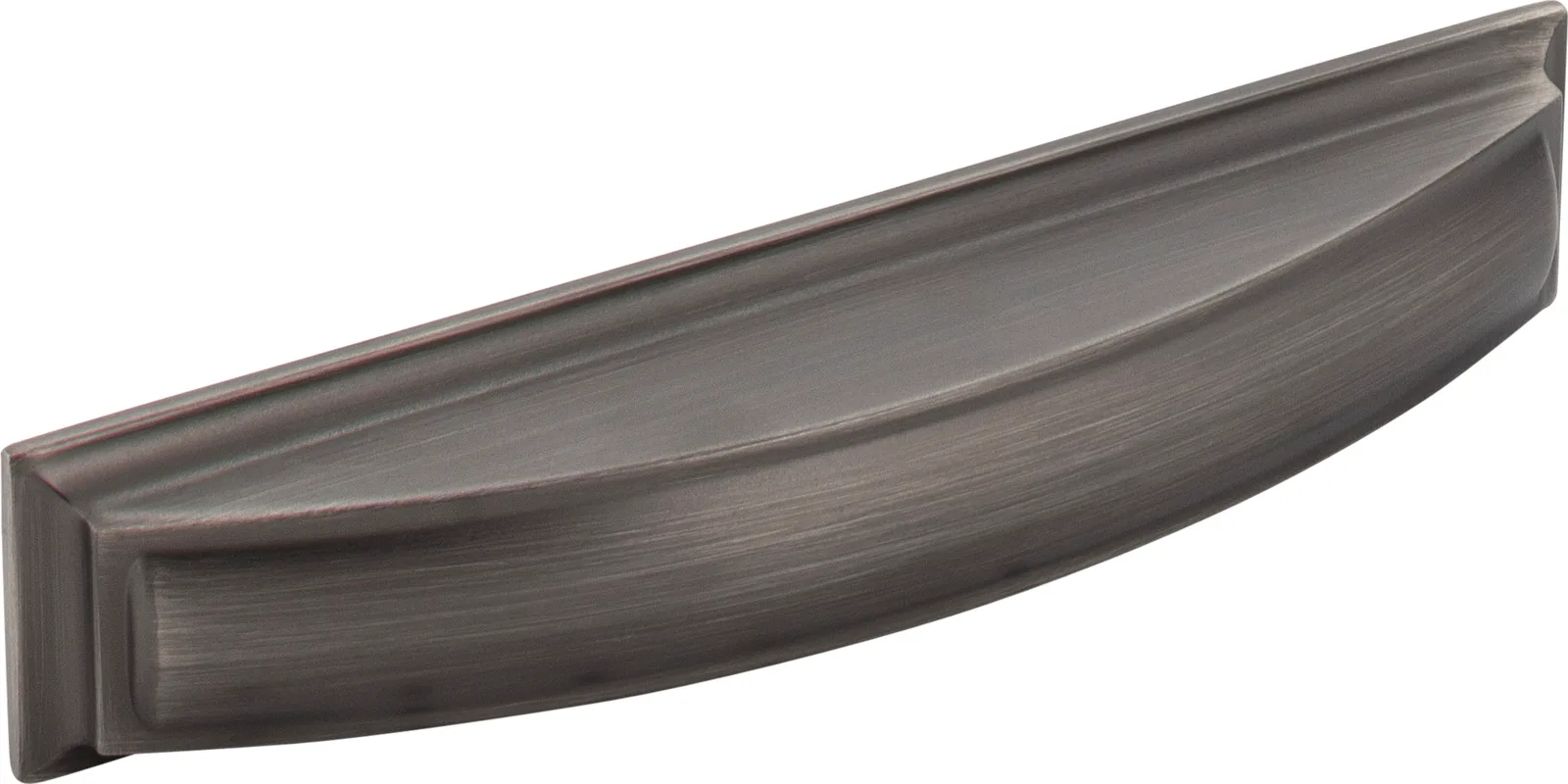 Annadale Pillow Top Cabinet Cup Pull 128 in Pewter finish, decorative hardware for cabinets, 6-1/4 inches long, stylish and functional