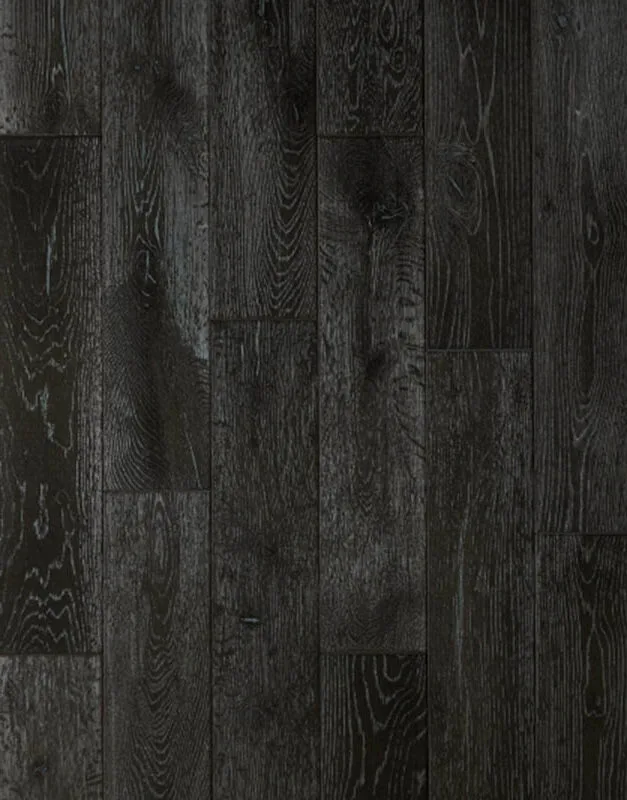 Moonya Solid Hardwood in Gray Wood, Hand Scraped Distressed Oak, 3/4x5xRL size