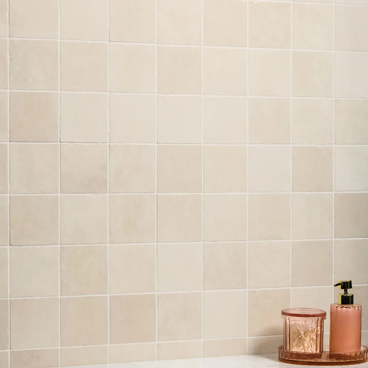 American Olean Studio Haven Almond 4X4, Glossy, Square Ceramic Tile