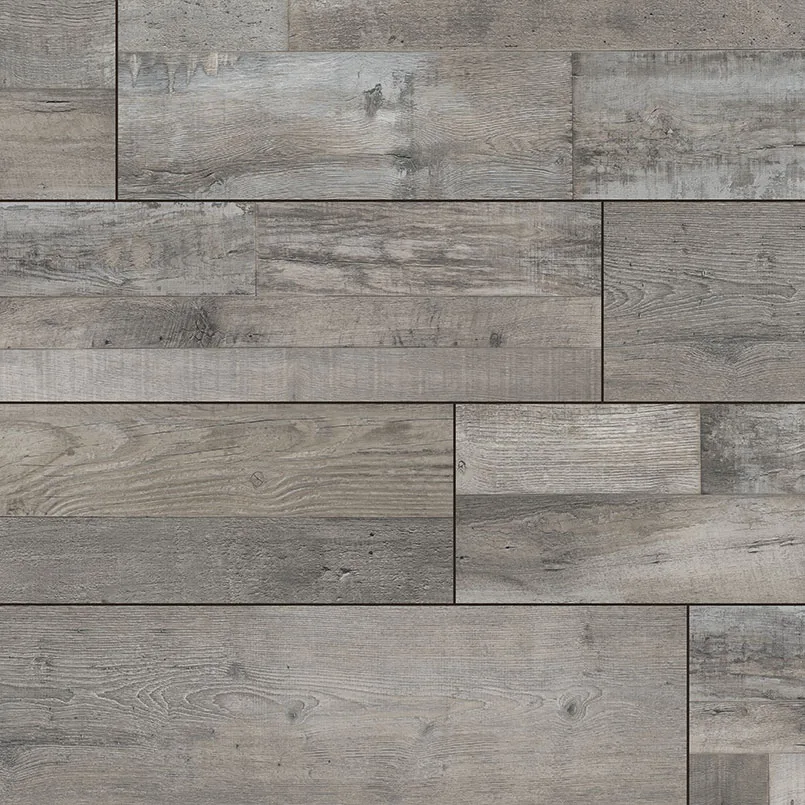 Xl Cyrus - Mezcla LVP plank flooring in low gloss finish, gray color, size 9x60, 5 MM thickness