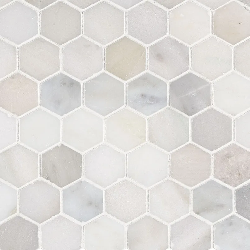 Greecian White 2" Hexagon