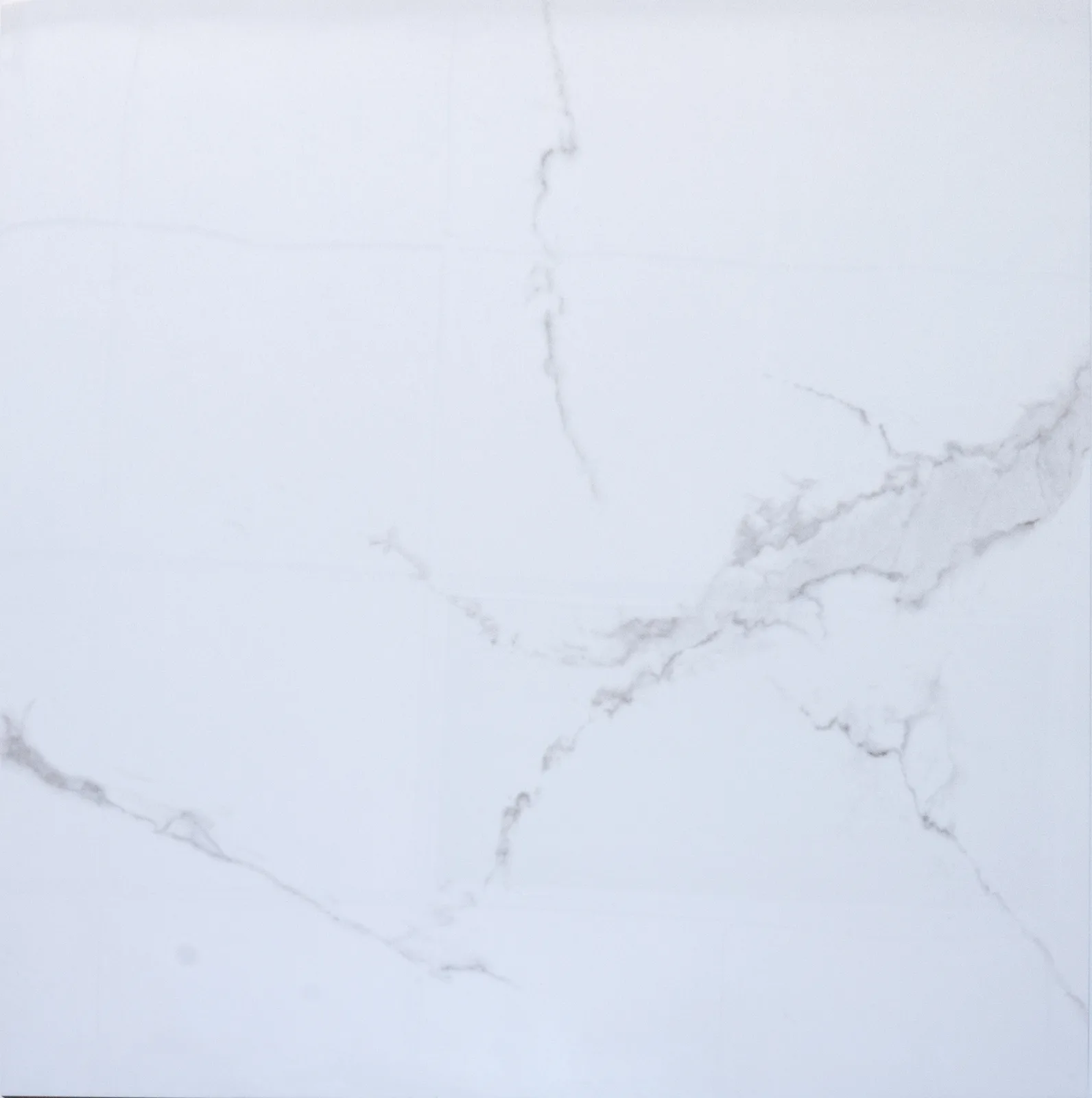 Bianco River porcelain tile 24x24 polished finish in white marble look
