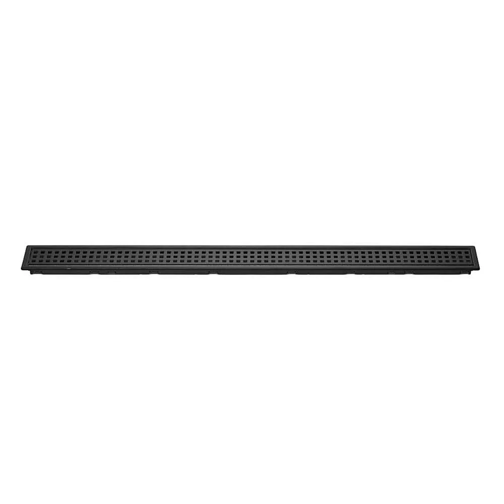 Schluter Kerdi-Line Matte Black Linear Drain Grate Assembly KL1B19MGS90