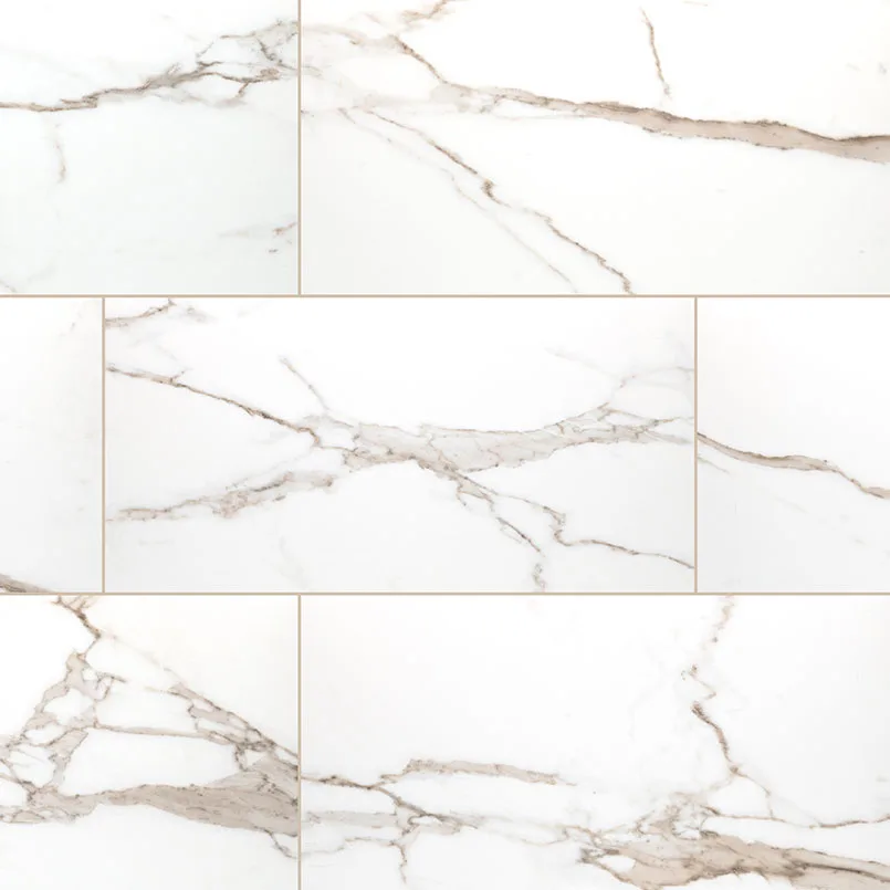 Savoy Crema Porcelain Tile 24x48 Polished White-Warm Finish
