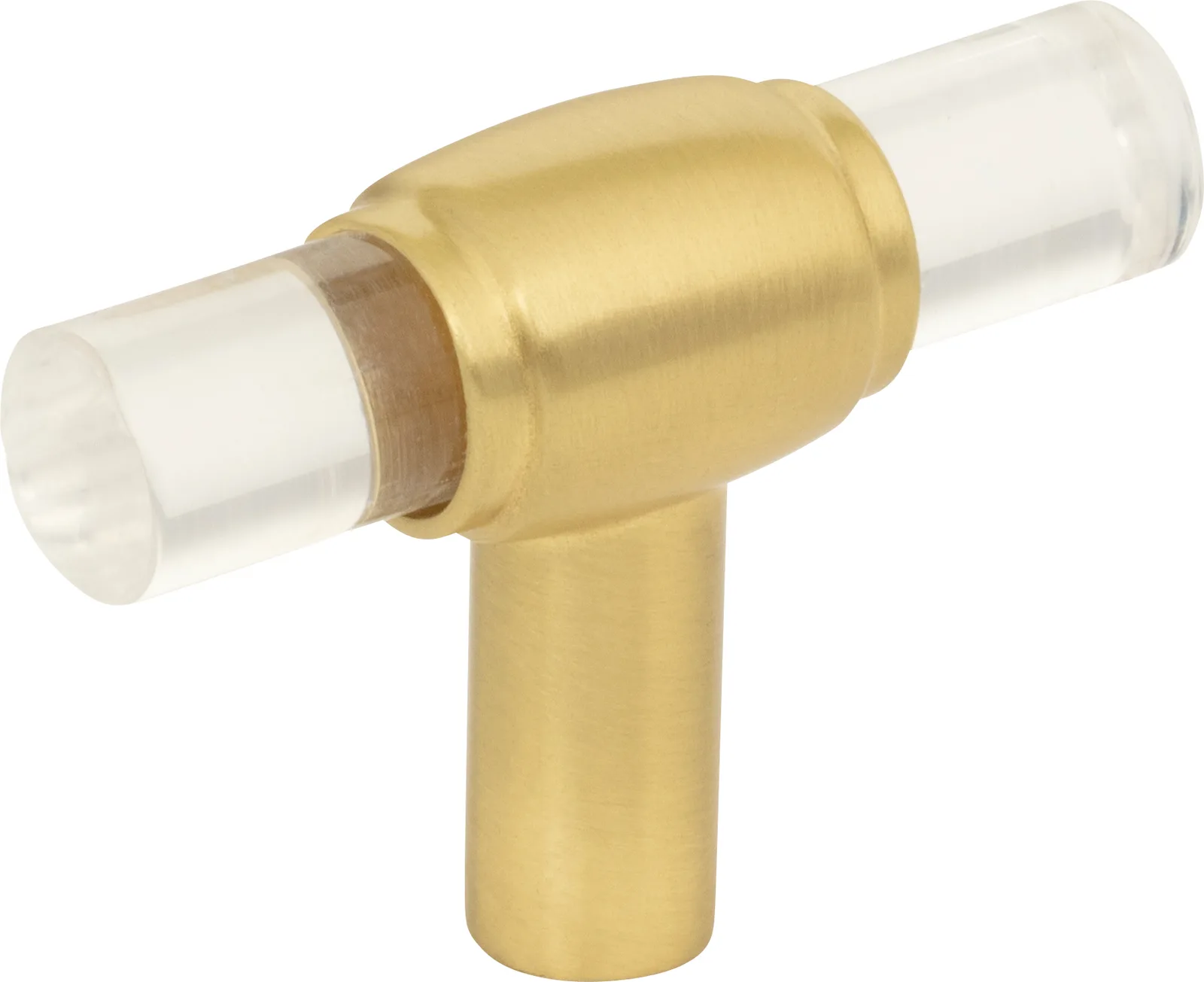 Carmen Cabinet "T" Knob in polished nickel finish, 2" length, 5/8" width, decorative hardware