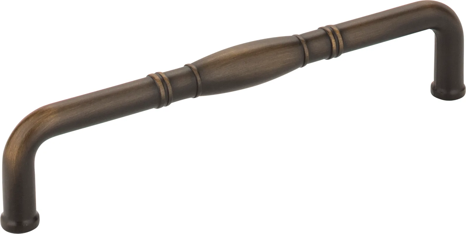 Durham Cabinet Pull-160 in Dark Bronze finish, decorative hardware, 6-3/4 inches overall length, ideal for stylish cabinetry