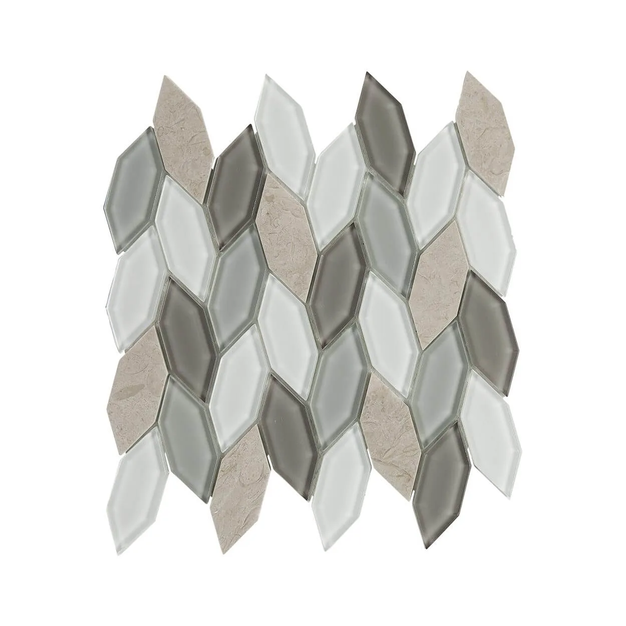 Blue Heron Hex Leaves