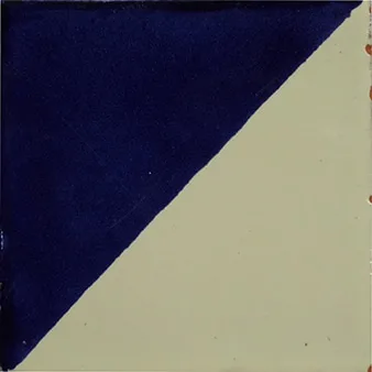 L82 Diagonales Azul Talavera Tile 4x4 ceramic glazed blue decorative tile