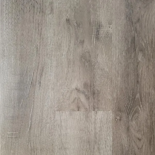 Willow Grey vinyl plank flooring, 60 in x 7 in, SPC material with embossed wood grain texture
