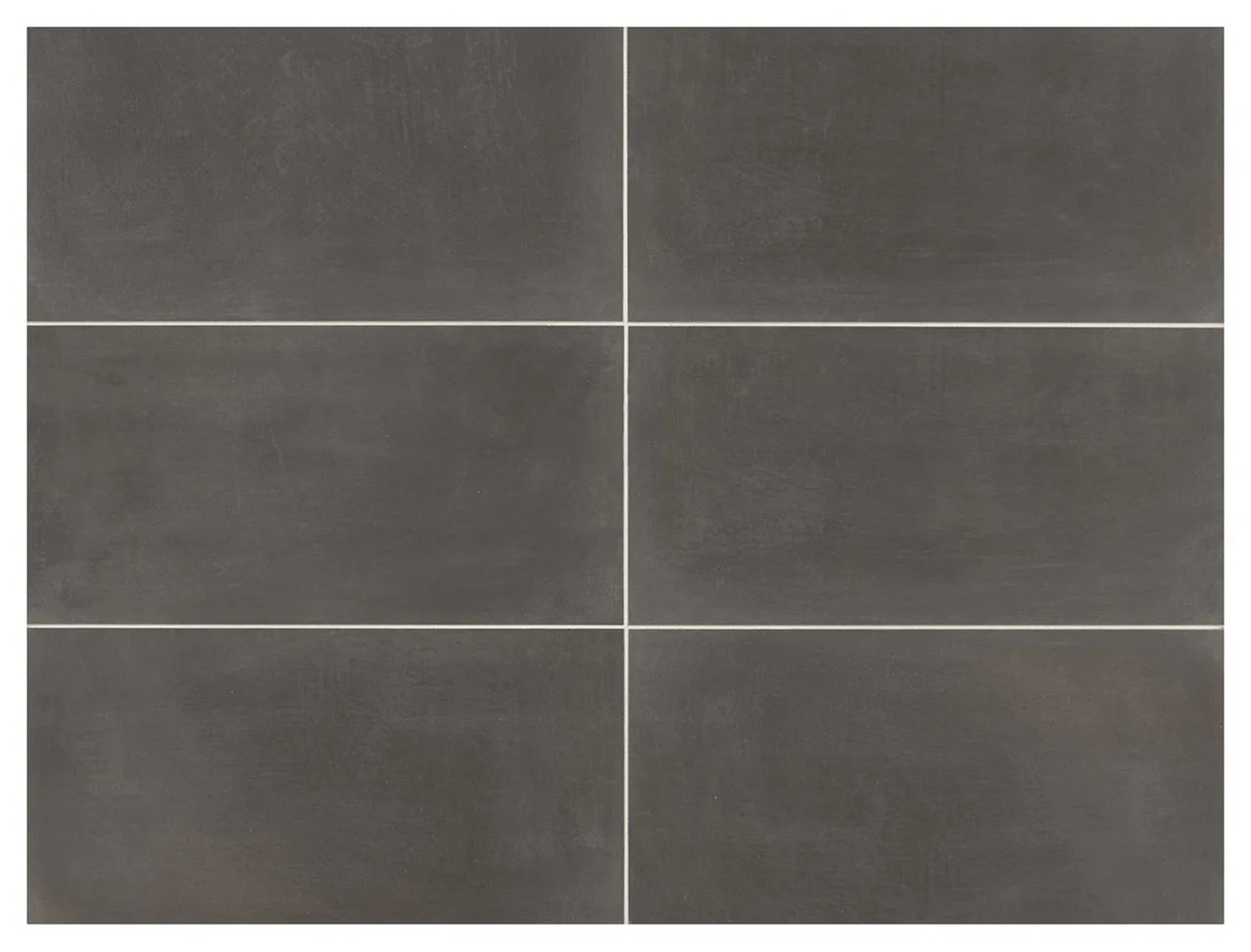 Marazzi Moroccan Concrete Charcoal Porcelain Tile 12x24 Matte Finish Rectangle Shape