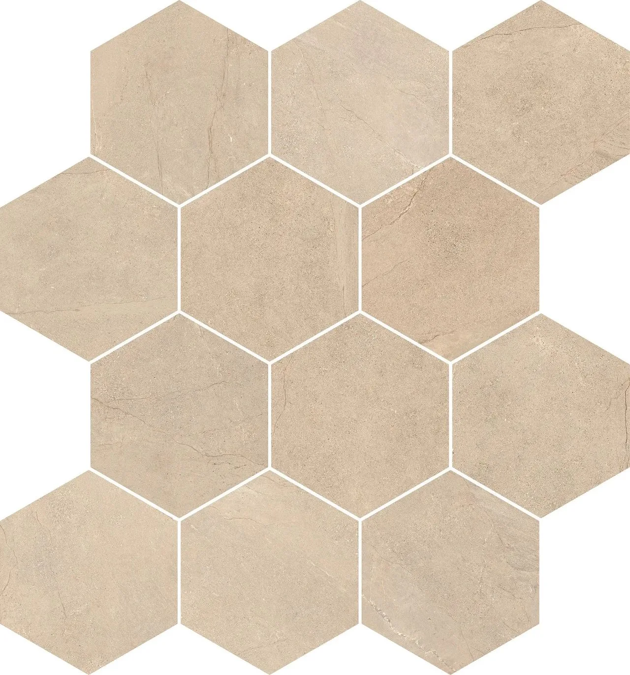 Victoria Beige Hexagon Mosaic