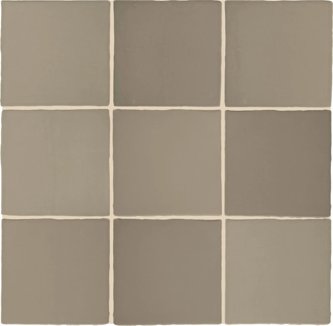 Daltile Farrier Grullo ceramic tile in satin finish, 2.5x15 and 5x5 sizes, high variation design