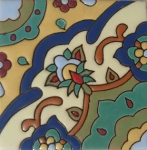 Puerto Vallarta "La Paz" Handcrafted Relief Mexican Tile