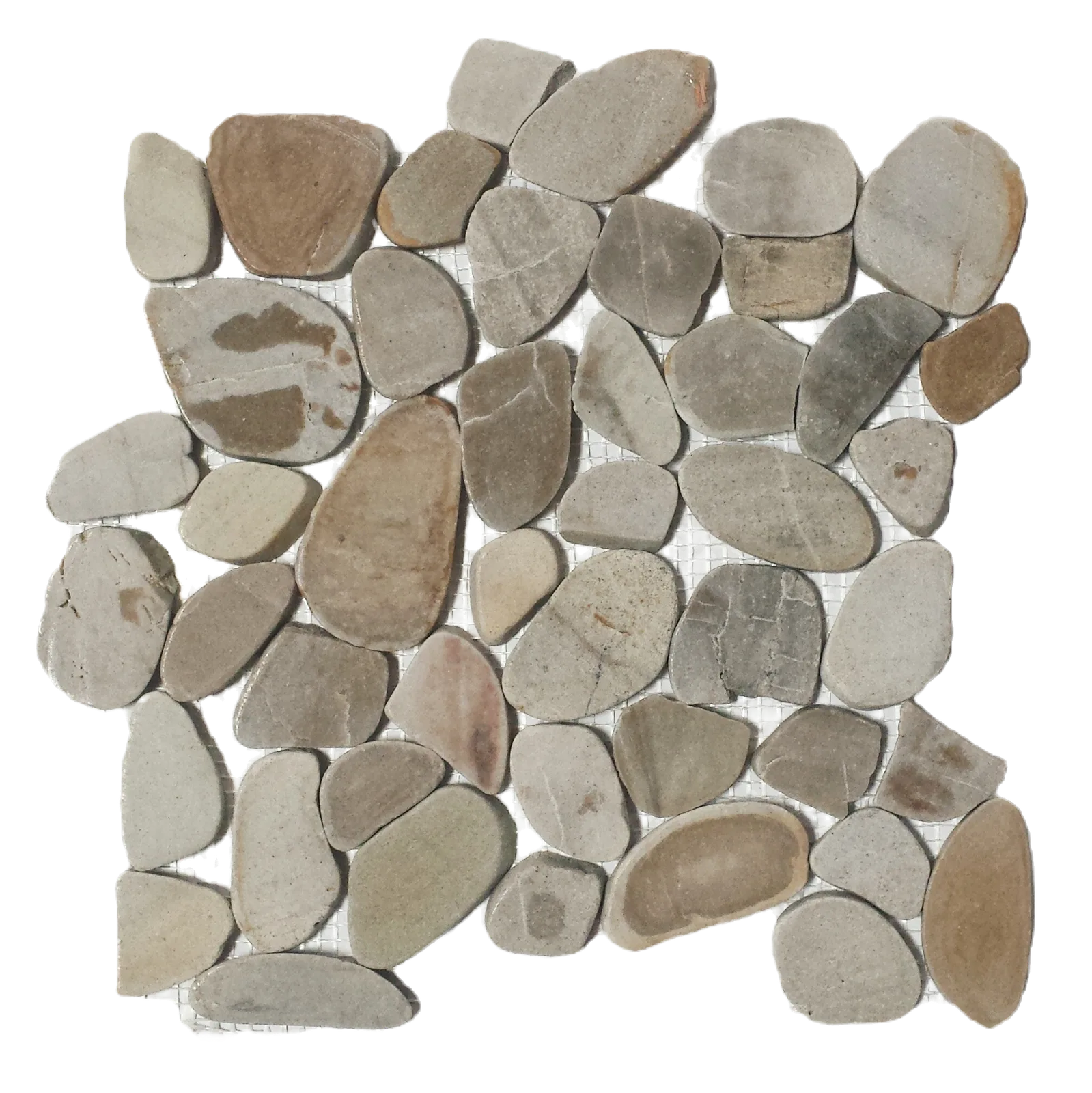 Sandy Beach Flat Pebble Mosaic