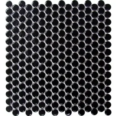Matte Black Penny Round