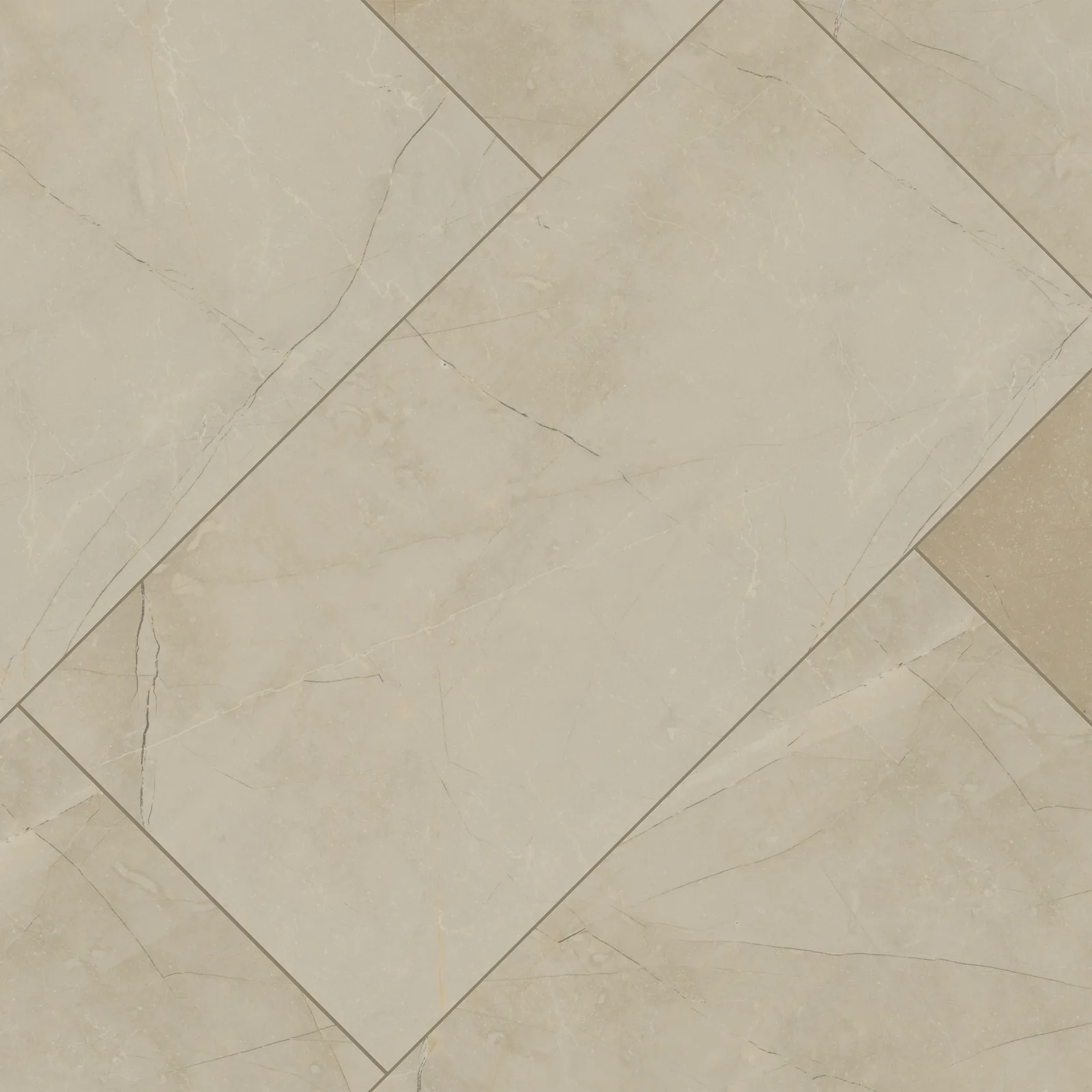 Sande Cream porcelain tile in beige color with polished and matte finishes, available in various sizes including 12x24 and 48x48.