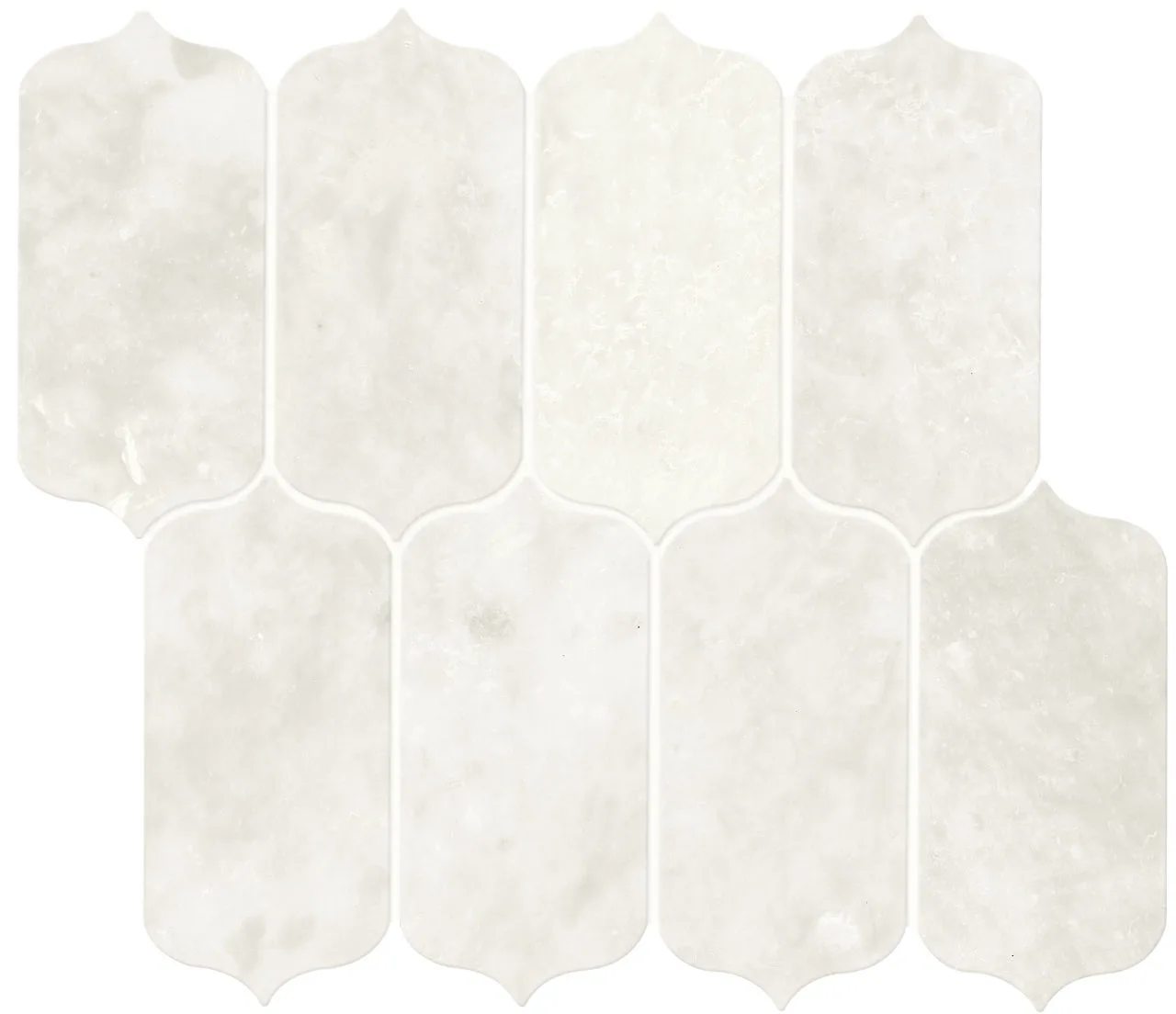 Daltile Marble Stormy Mist 4X6, Polished, Ingot Mosaic Tile