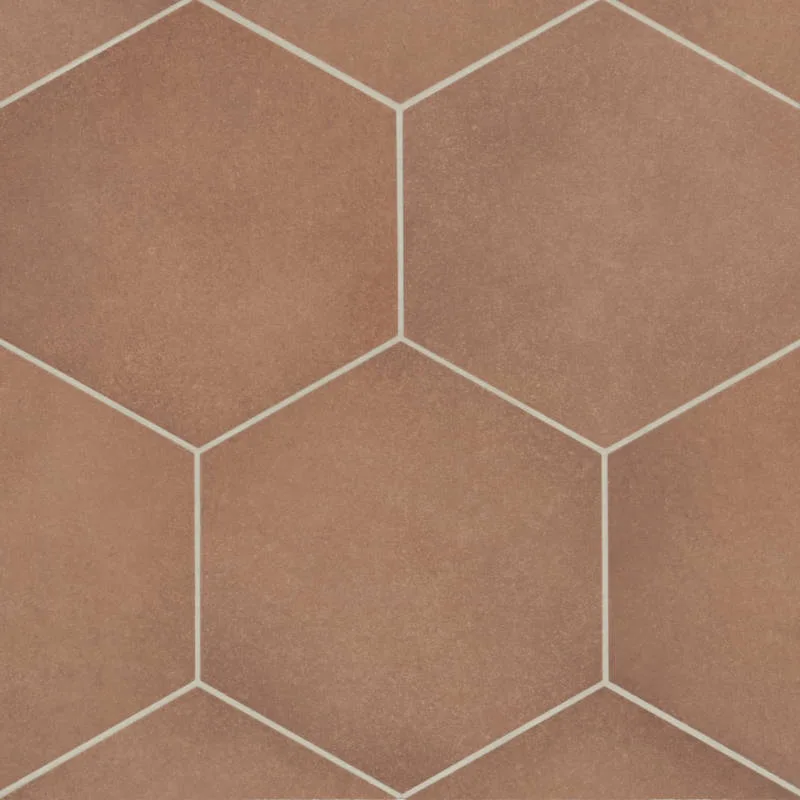 Umi Terracotta Mosaic Tile in matte finish, 10x10 size, porcelain and ceramic material