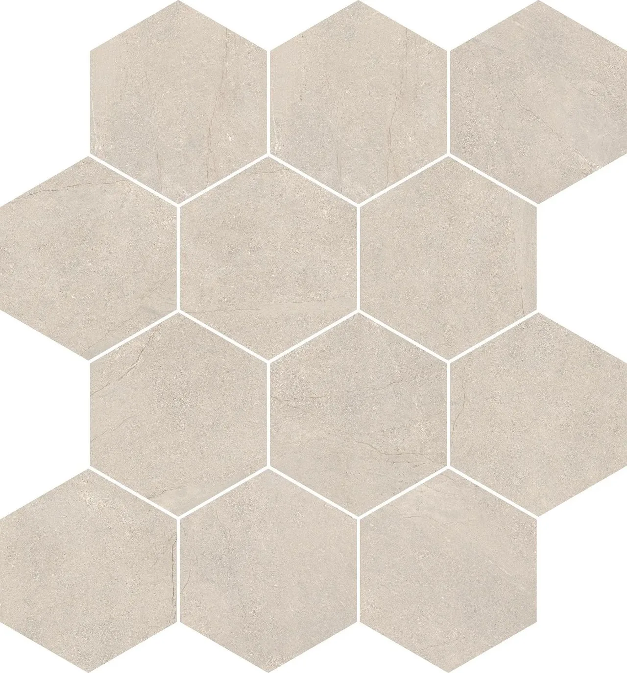 Victoria Almond Hexagon Mosaic