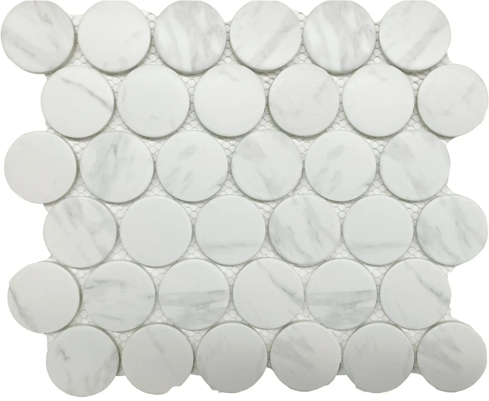 Matte 2" Carrara Dots