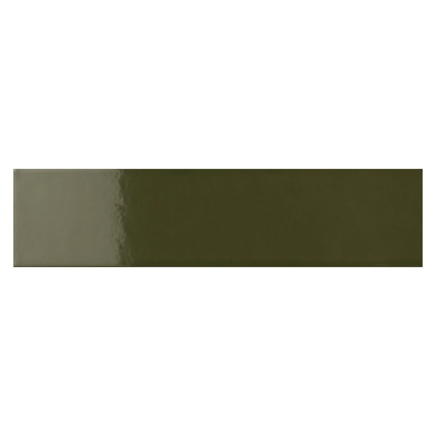 Muschio Ceramic Tile in Muschio color, glossy finish, available in sizes 0.5x10 and 2x10, made of ceramic pressed material.