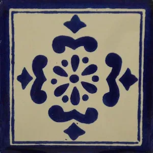 L70 Blue Anita Talavera Tile 4x4 ceramic glazed finish