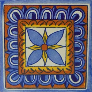 L84 - Blue Veleta Talavera Tile