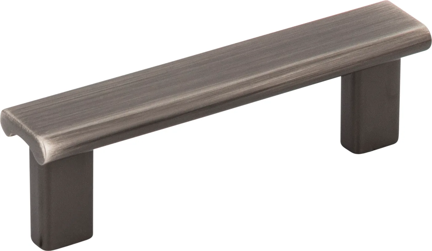 Park Cabinet Pull-3 in Brushed Pewter finish, 3-3/4" overall length, decorative hardware for cabinets
