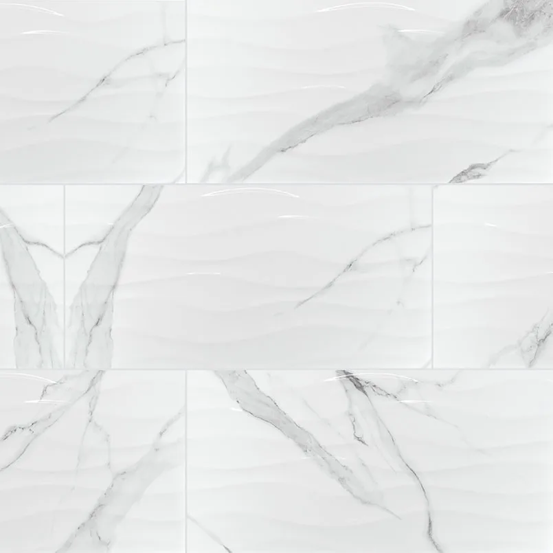 Dymo Statuary Wavy White 12x24