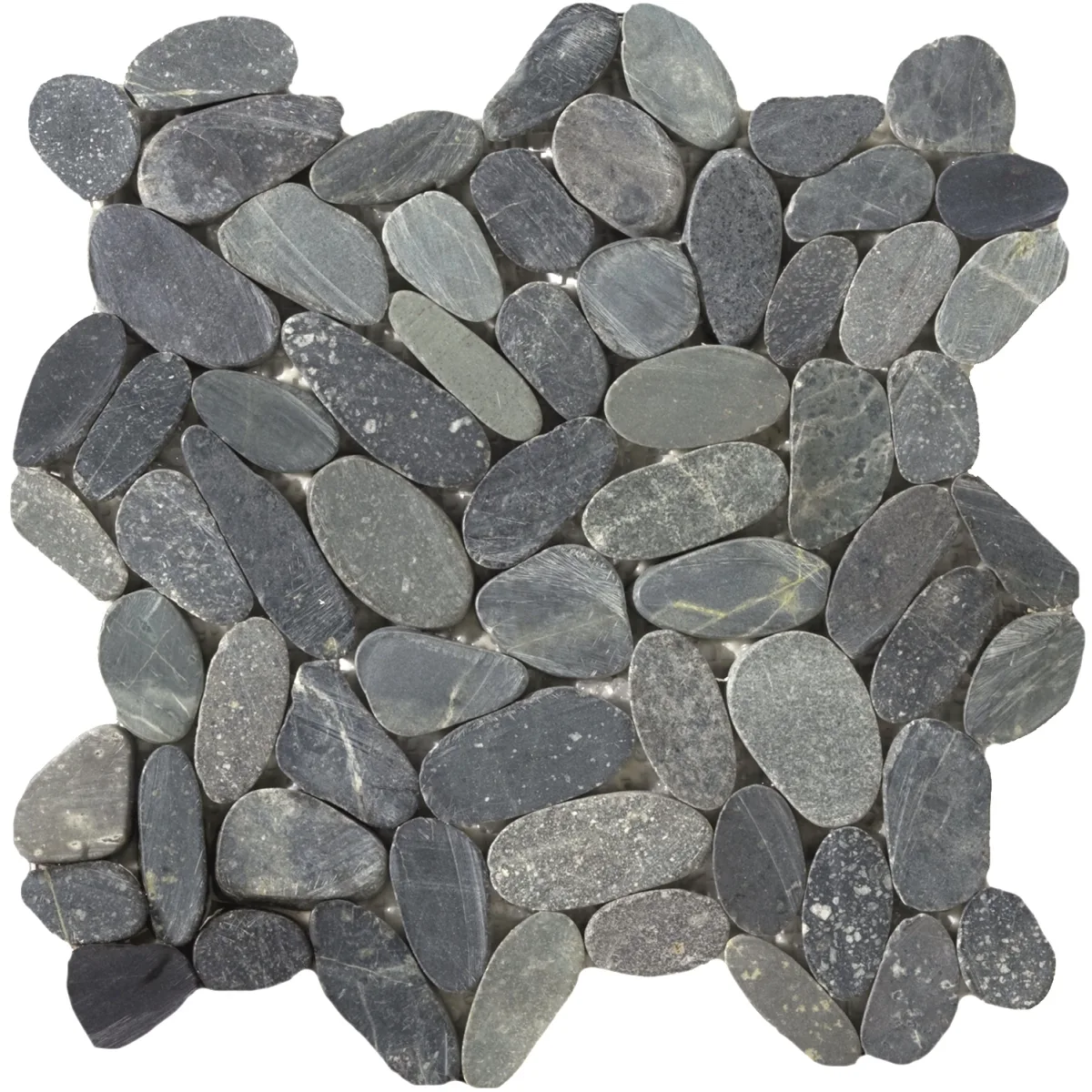 Venetian Co Gr Ta Mc IV Venetian IV Pebble Flat Mosaic Graphite 12x12
