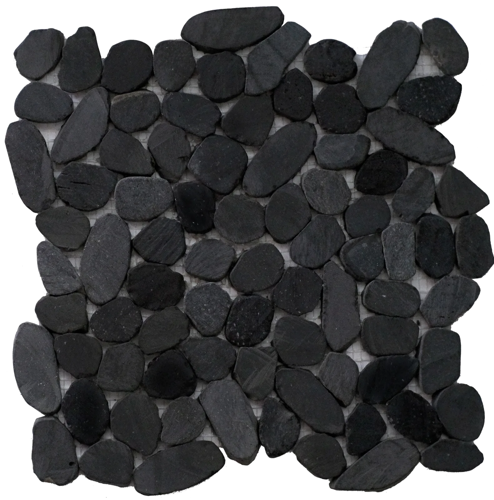 Alor Black Flat Indonesian Stone Mosaic